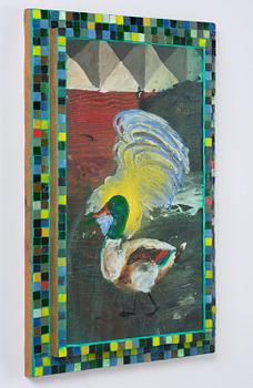 Ernst Billgren, "And på rutbakgrund".