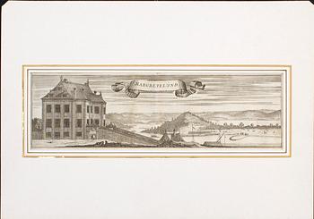 GRAVYRER, 4 st, ur "Svecia Antiqua et Hodierna", 1700-tal.