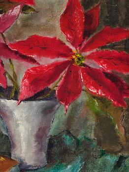 Agda Holst, Still Life with Poinsettia.