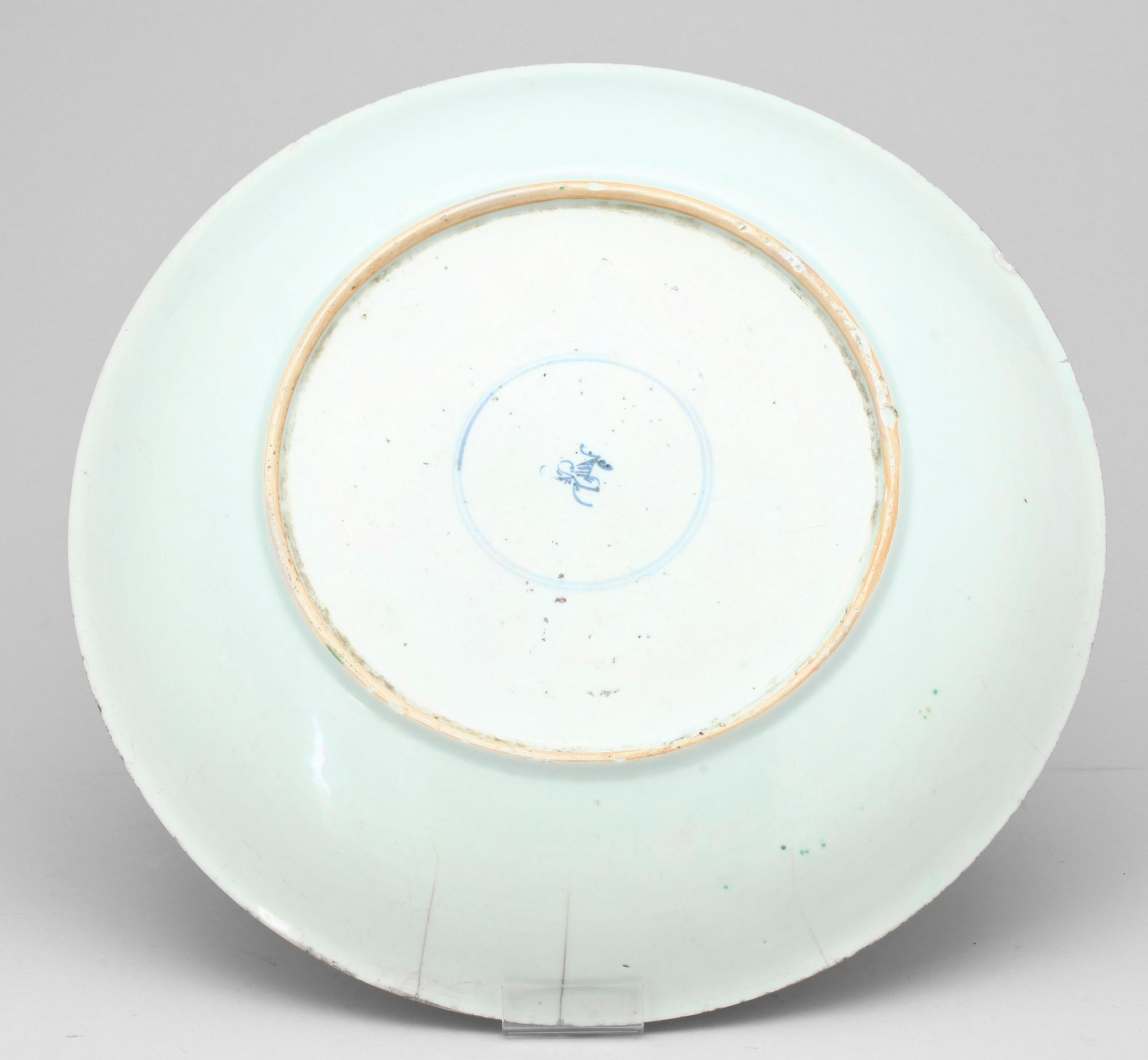 FAT, porslin, Kina, Qing dynastin, sannolikt Kangxi (1662-1722).