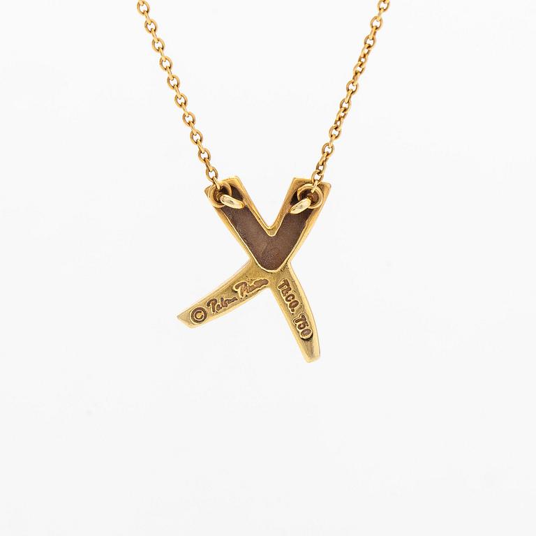 Tiffany & Co, Paloma Picasso, kaulakoru, "X Kiss", 18K kultaa.