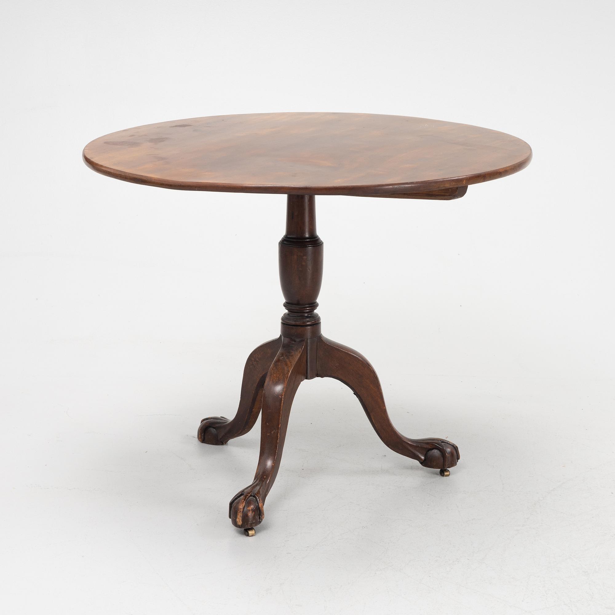 A late Gustavian tilt-top table by F.A Eckstein, (master in Stockholm 1794-1814).