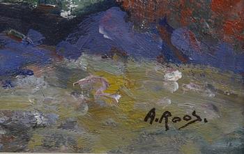 ROOS, ALEXANDER. Olja på pannå. Sign.