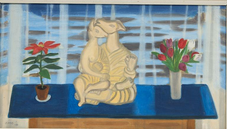 Barbro BMD Danielson, Still Life with Figurine.