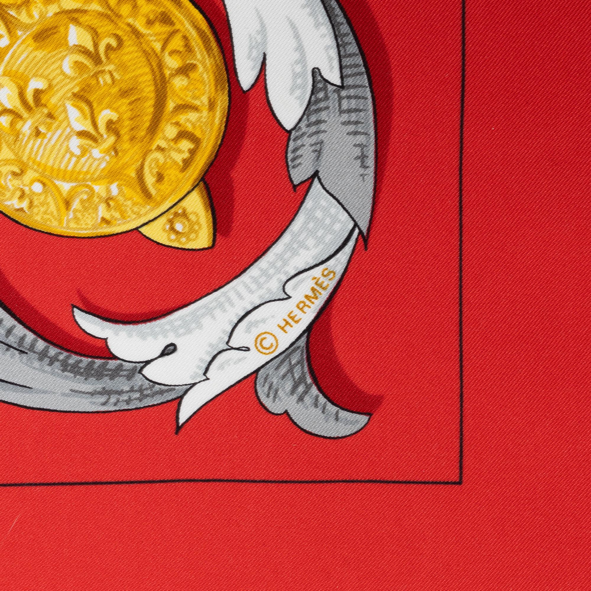 Hermès, scarf, "Le Mors A La Conétable".