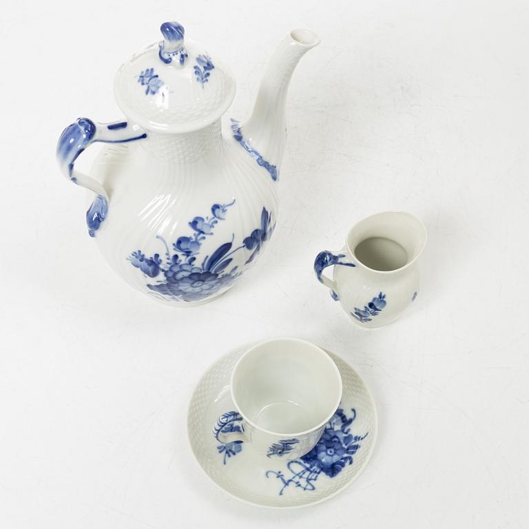 Royal Copenhagen, A "Blue Flower" dinner and coffee service, Denmark (95 pieces).