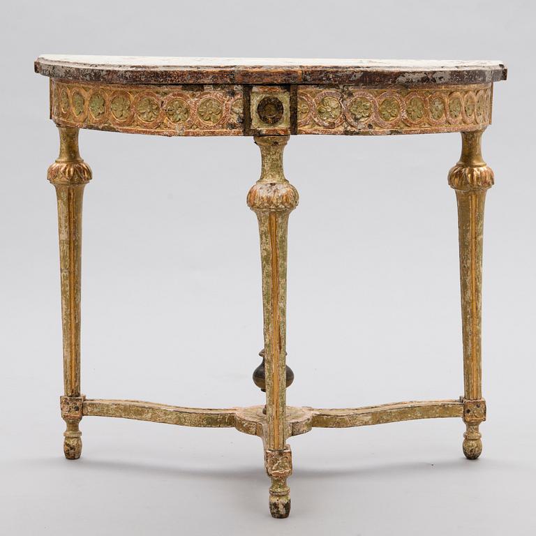 KONSOLBORD, gustavianskt, 1700-talets slut.