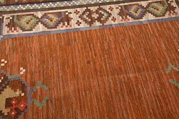 Rug, flat weave, approx. 302x222 cm.