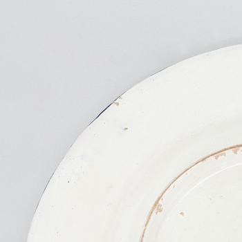 Two faience chargers in historic style, Italy, late 19th century.