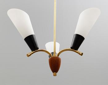TAKLAMPA, 1900-talets mitt. Höjd 55 cm.