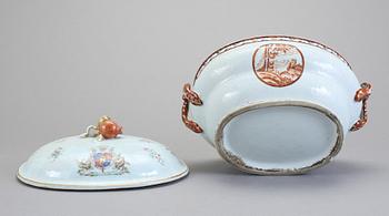 TERRIN, porslin, Kina, sent 1700-tal.