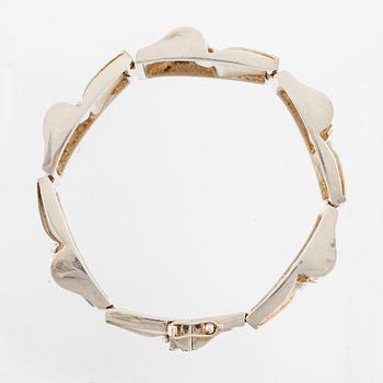 Björn Weckström, a bracelet, "Moon Bridge", silver. Lapponia, Helsinki 1971.