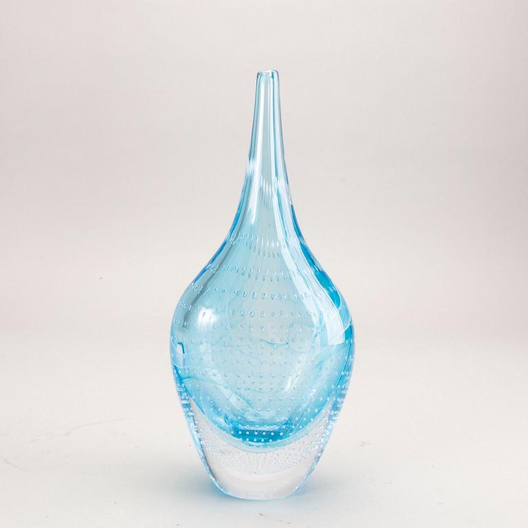 Elna Melusine Jolom,  a signed and dated 2014  glass vase.