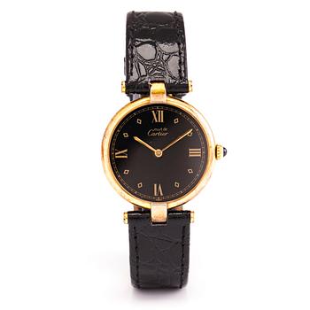 MUST DE CARTIER VERMEIL, armbandsur, 30 mm.