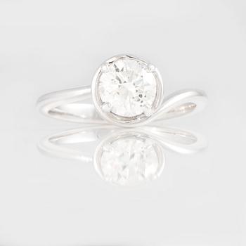 RING, med briljantslipad diamant 1.00 ct.