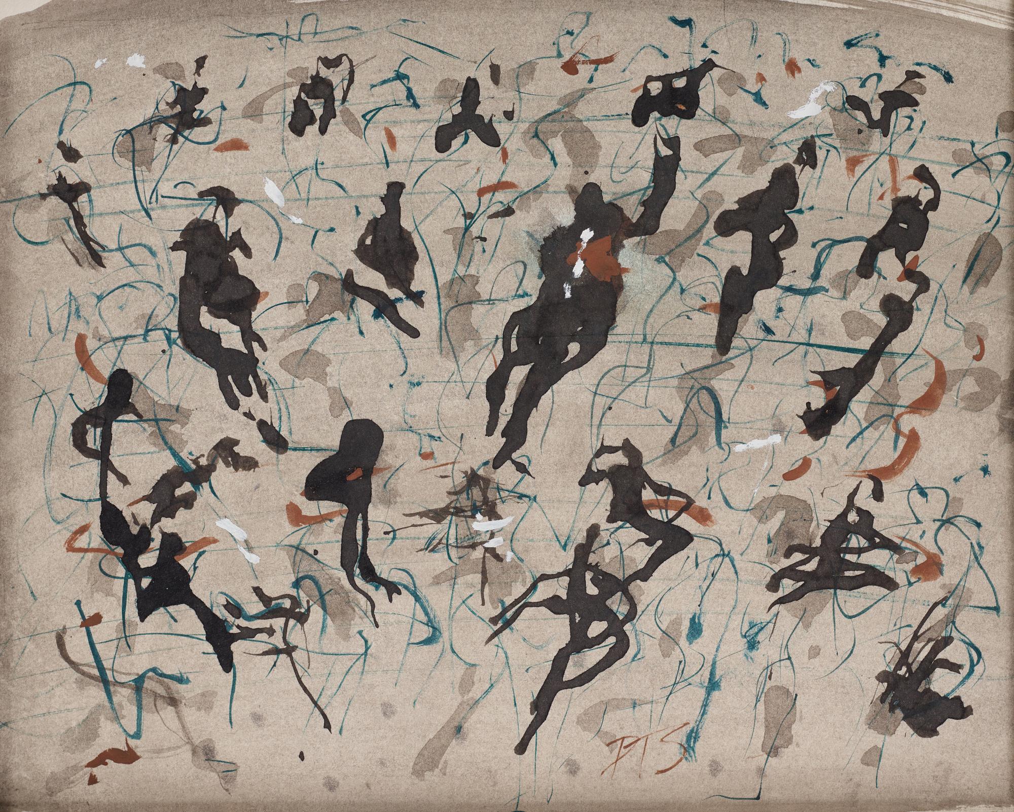 PETRUS TEN SIETHOFF, mixed media, signed PTS.