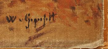 WILHELM VON GEGERFELT, olja på duk, sign.