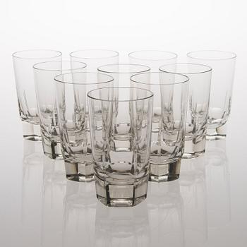 A 38-piece set of glassware from the first half of the 20th Century.
