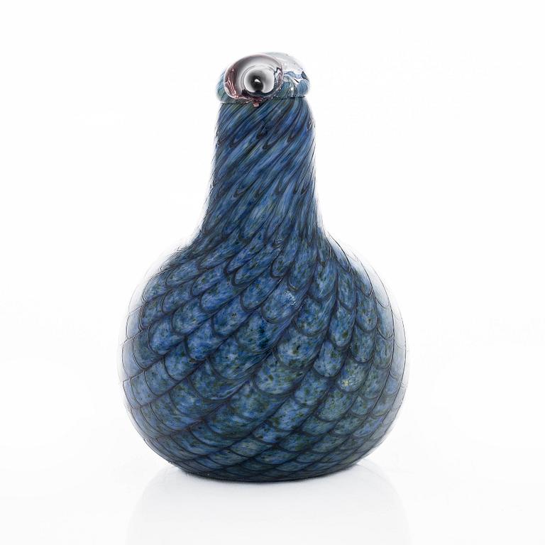Oiva Toikka, A glass bird, 'Rusee grebe', signed O. Toikka Nuutajärvi.