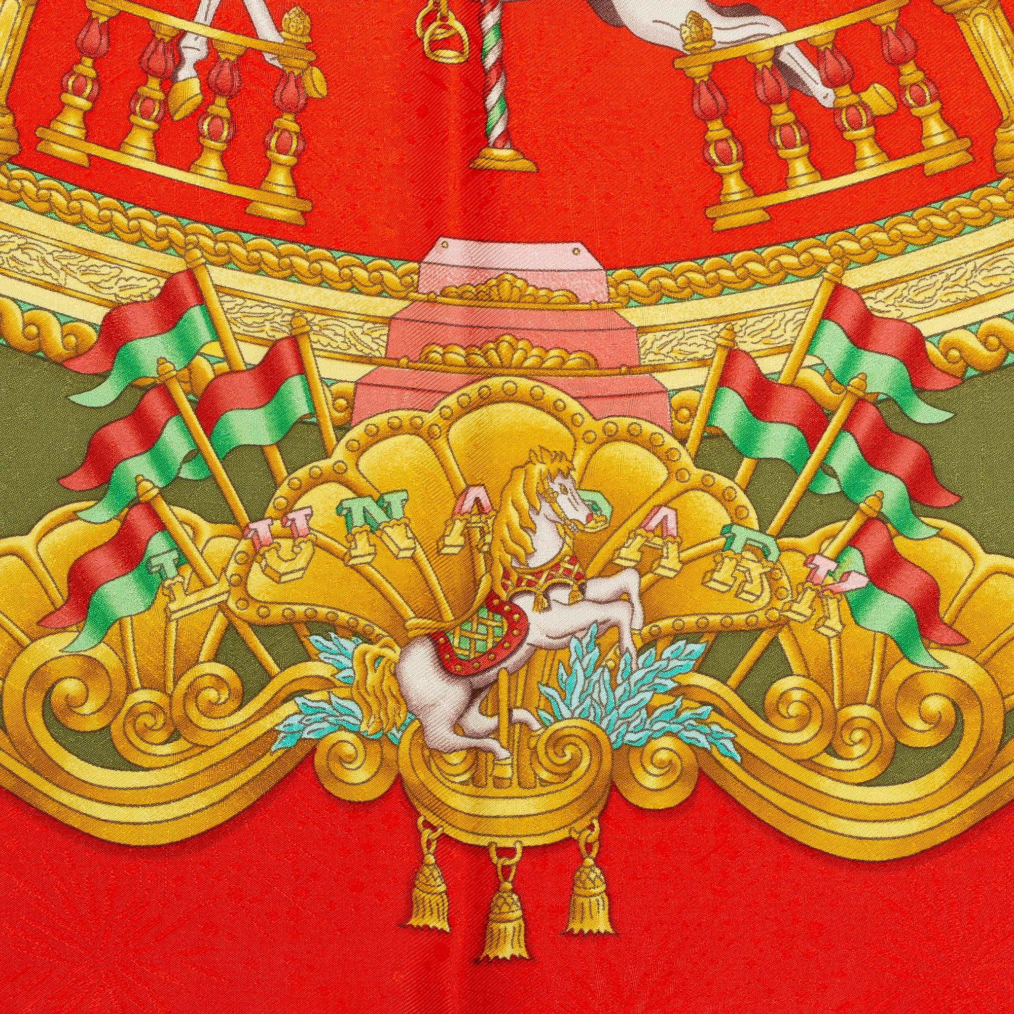 Hermès, scarf, "Luna Park".