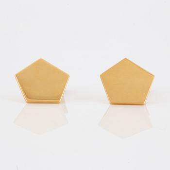 Wiwen Nilsson, a pair of 18K gold cufflinks, Lund, Sweden 1960.