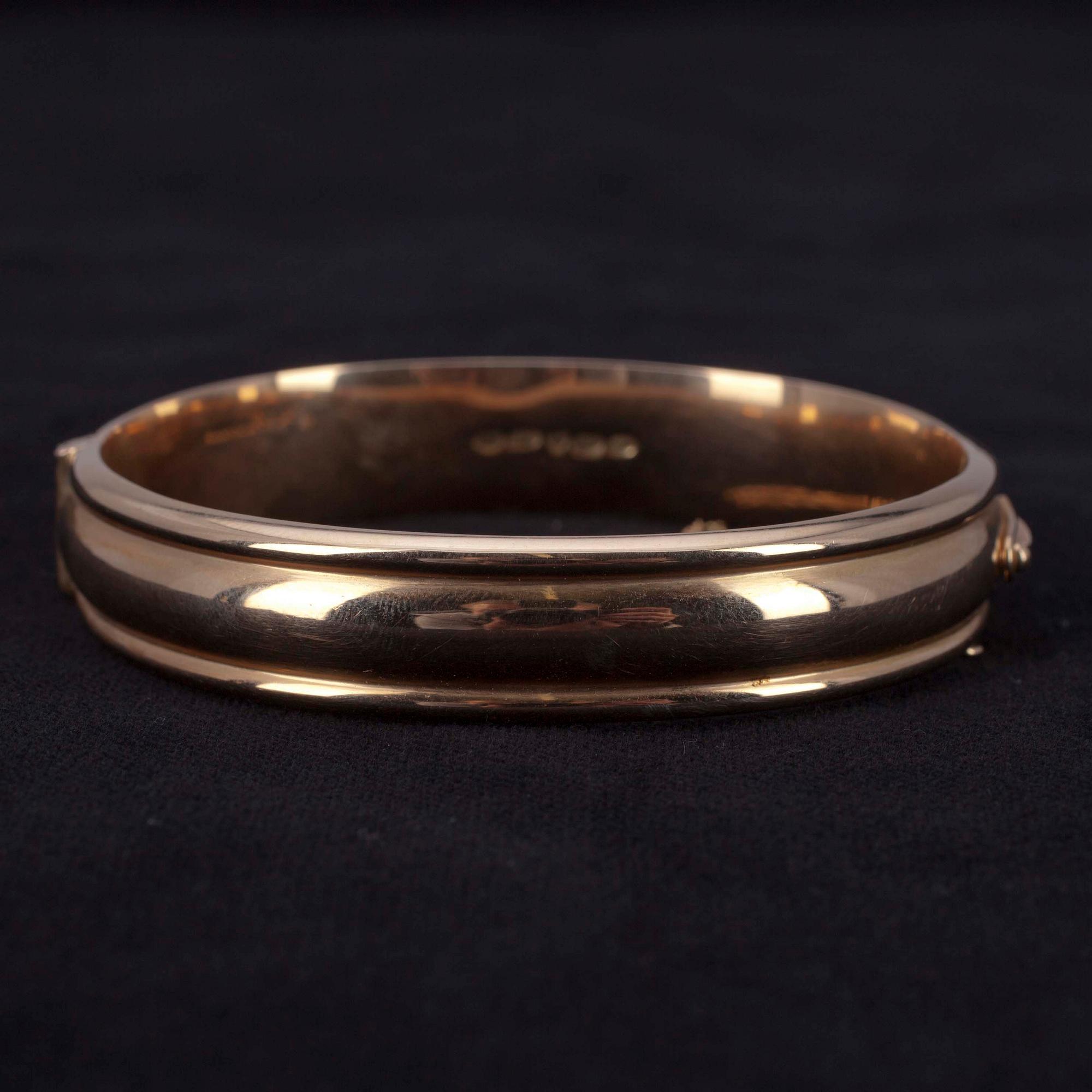 ARMBAND, guld 14K, Nils Westerback, Helsingfors 1957. Tot. vikt ca 23,6 g.