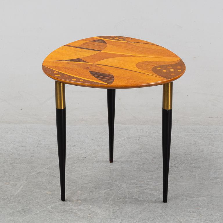 A richly inlaid side table, H. Sundling, Tranås, mid 20th century.