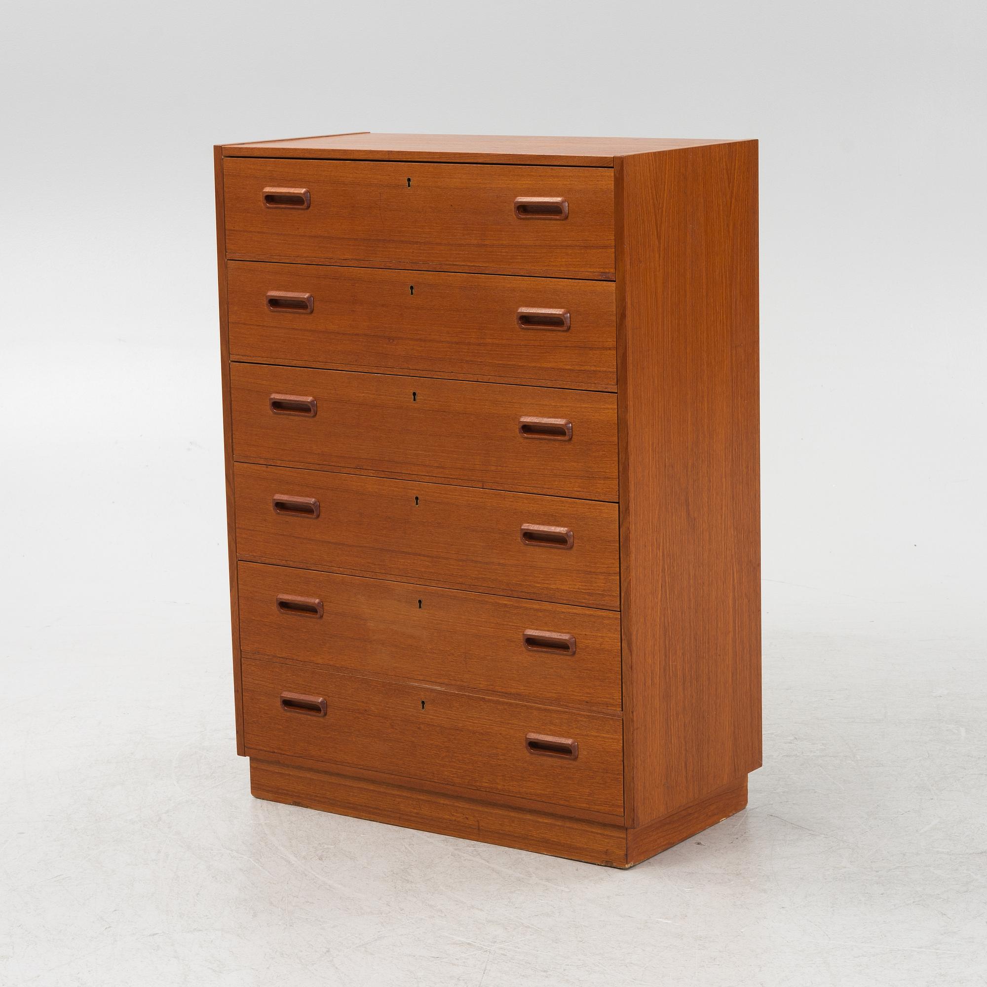 A teak veneered dresser, 1960s.