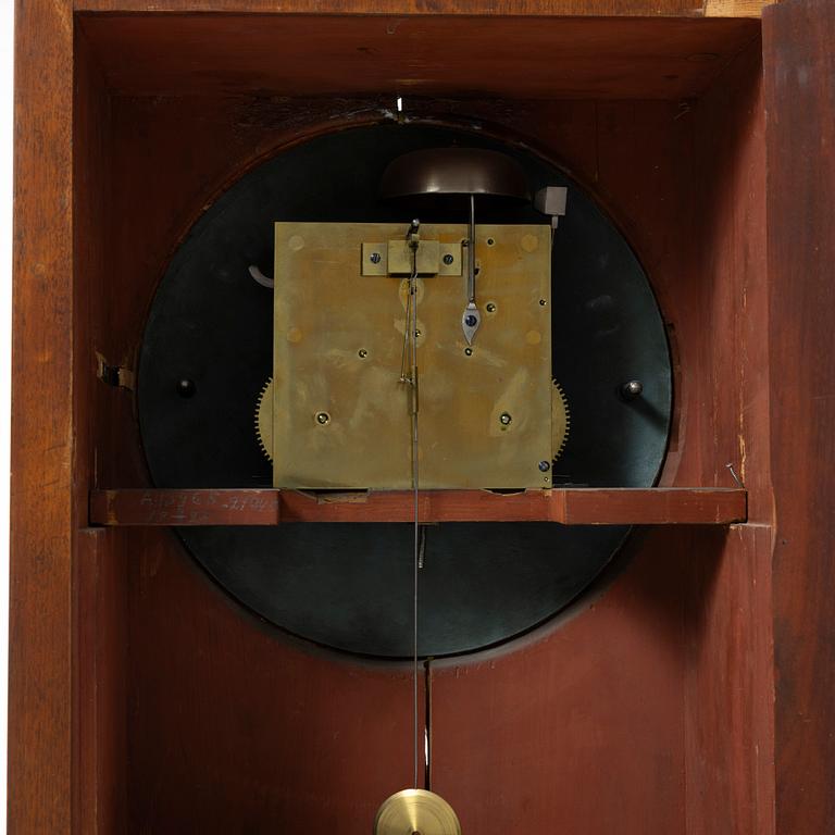 A table clock, the dial signed anders Moberg, Sweden, 19th century.