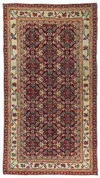 438. An antique Agra carpet, Northern India, c. 272 x 150 cm.