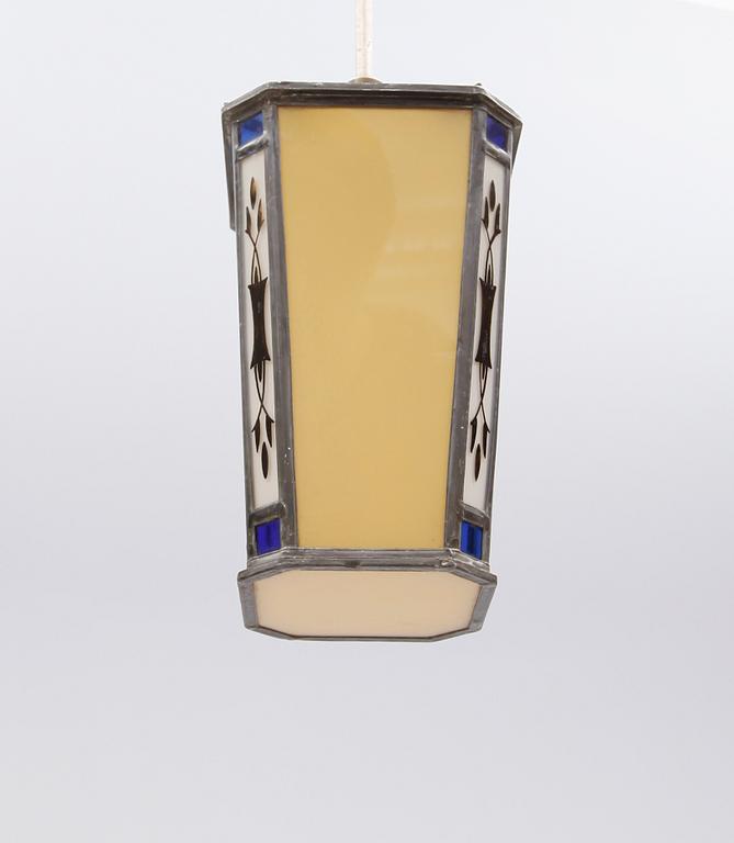 TAKLAMPA, 1920/30-tal. Höjd ca 80 cm.