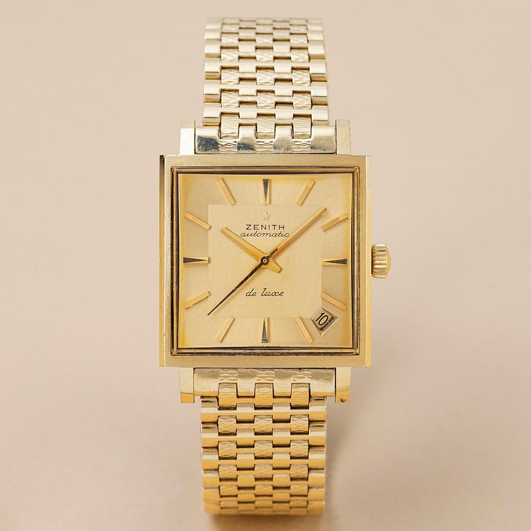 Zenith, de luxe, "Full Gold", "NSA Bracelet", ca 1968.