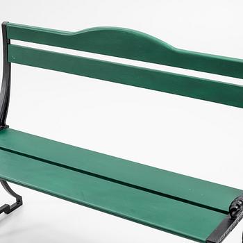 Folke Bensow, Garden sofa, "Sneckan", Byarums Bruk, late 20th century.