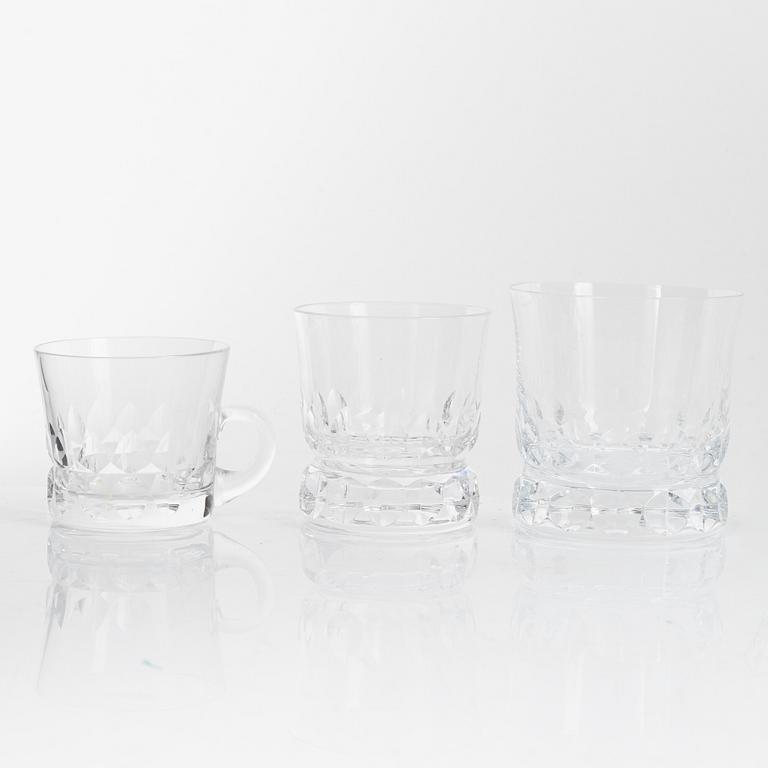 Göran Wärff, a 46-piece 'Prince' glass service, Kosta, Sweden.