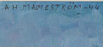 AKKE HUGH MALMESTRÖM, olja på pannå, signerad och daterad -44.