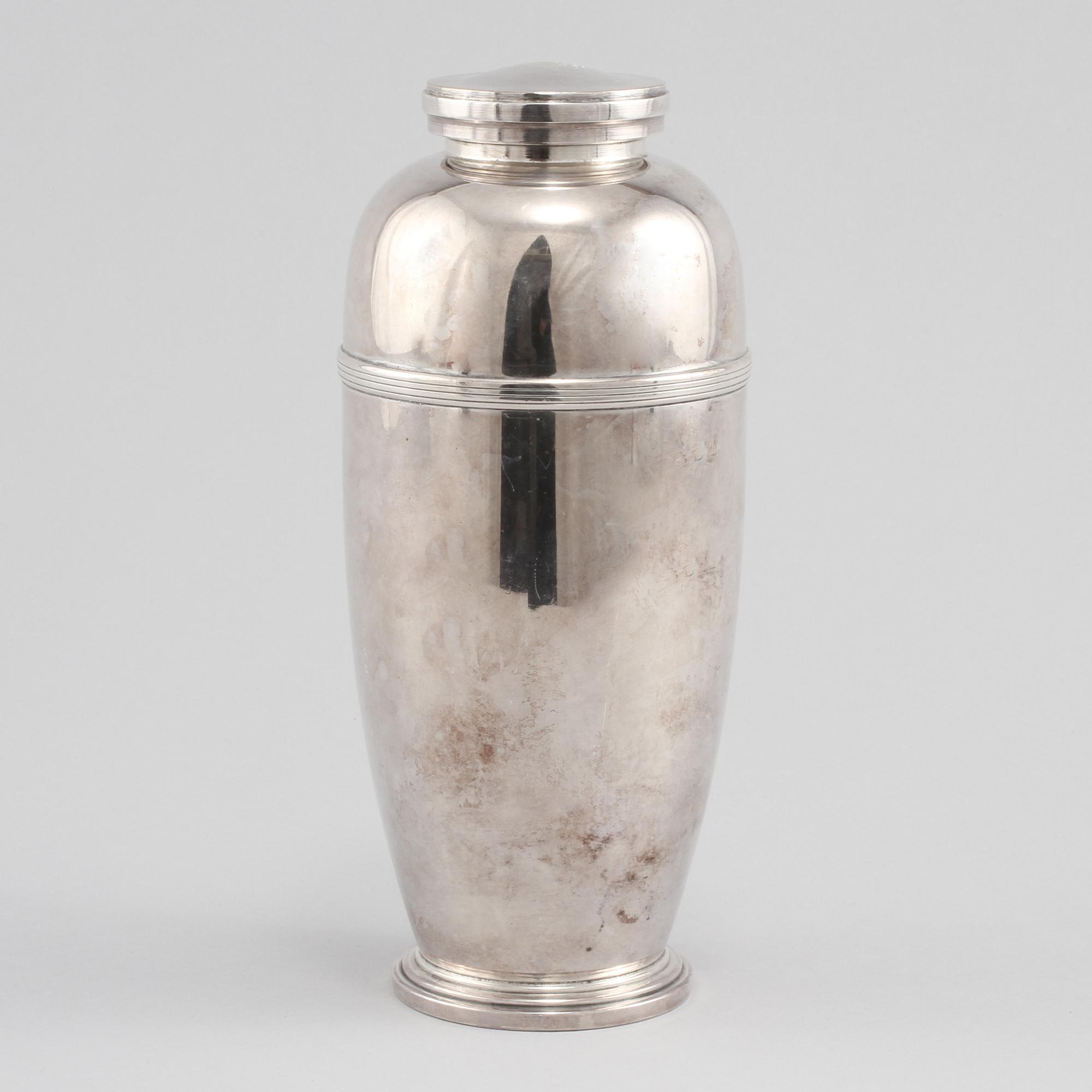 SHAKER, nysilver, omkring 1900-talets mitt.