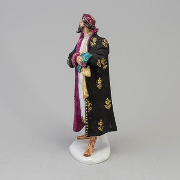 A Russian porcelain figurine, Lomonosov.