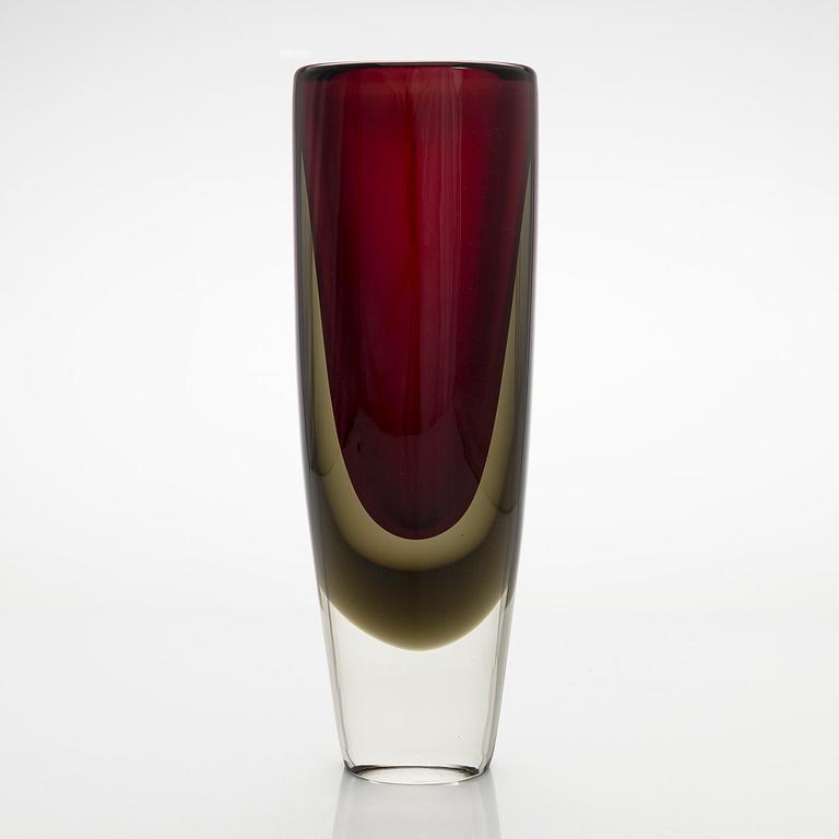 Kaj Franck, a 'KF 239' glass vase signed K. Franck Nuutajärvi Notsjö -59.