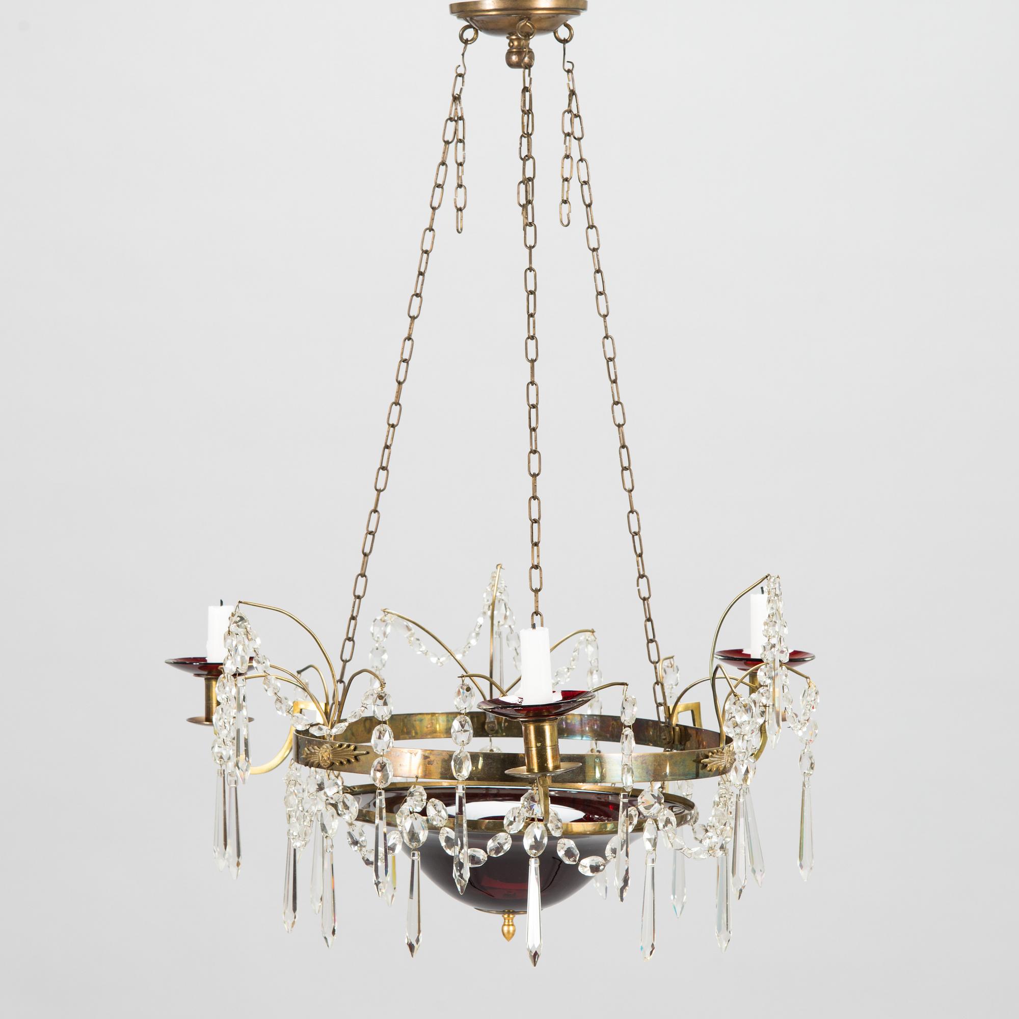 Takampel / ljuskrona, 1900-talets senare hälft.