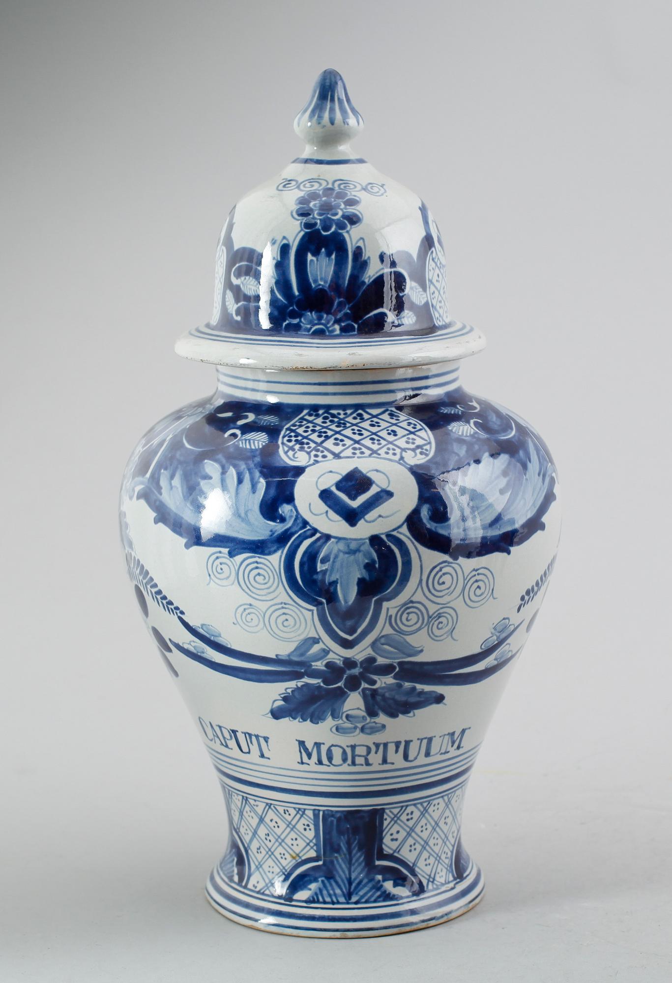 APOTEKSKRUS, fajans, 1800-tal.