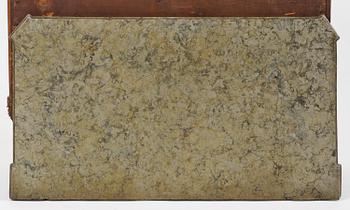 A late Gustavian mahogny commode.