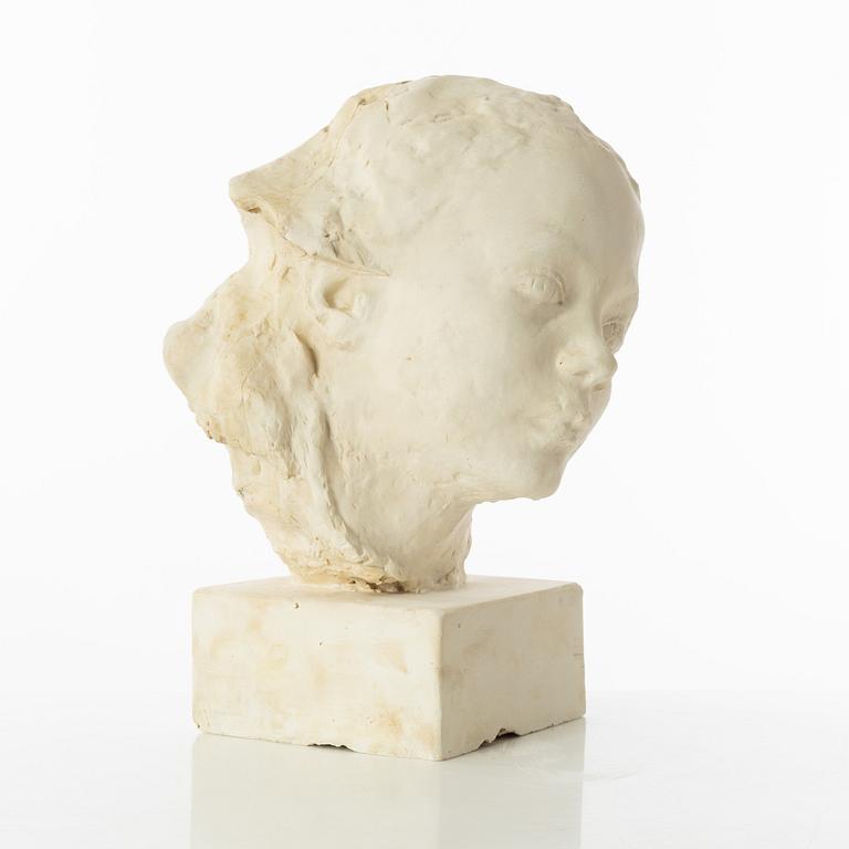 Gudmar Olovson, sculpture. Plaster. Unsigned. height 32 cm, length 22 cm.