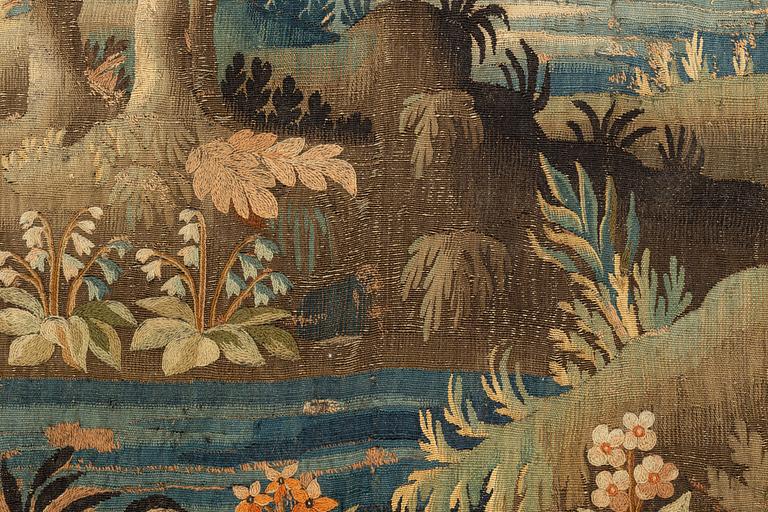 A tapestry, "Verdure", tapestry weave, ca  386 x 289 cm, Flanders, the first half of the 18th century.