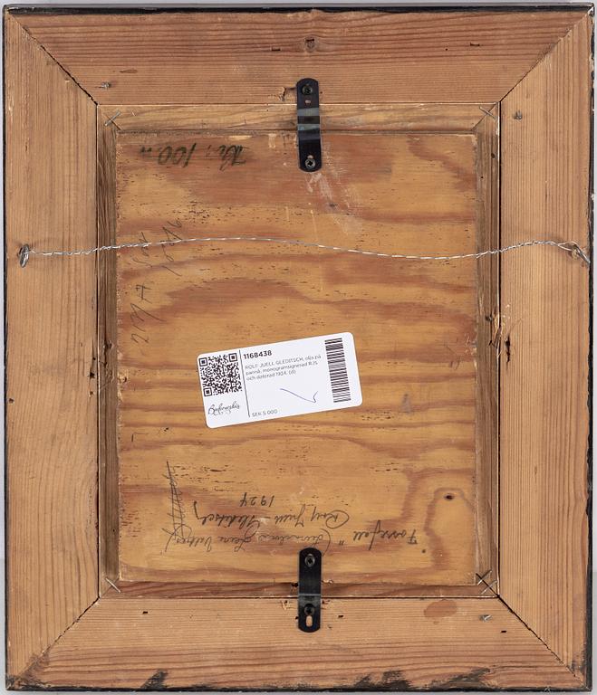 Rolf Juell Gleditsch, oil on panel, signed with monogram RJS and dated 1924.