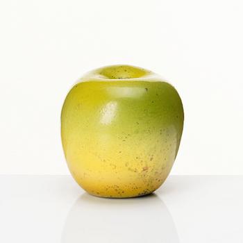 Hans Hedberg, a faience sculpture of an apple, Biot, France.