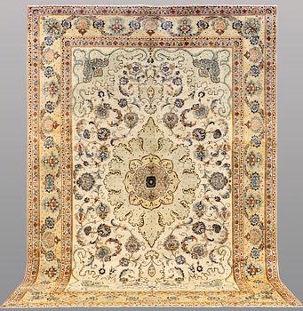 A carpet, Old Royal keshan, ca 395x275 cm.