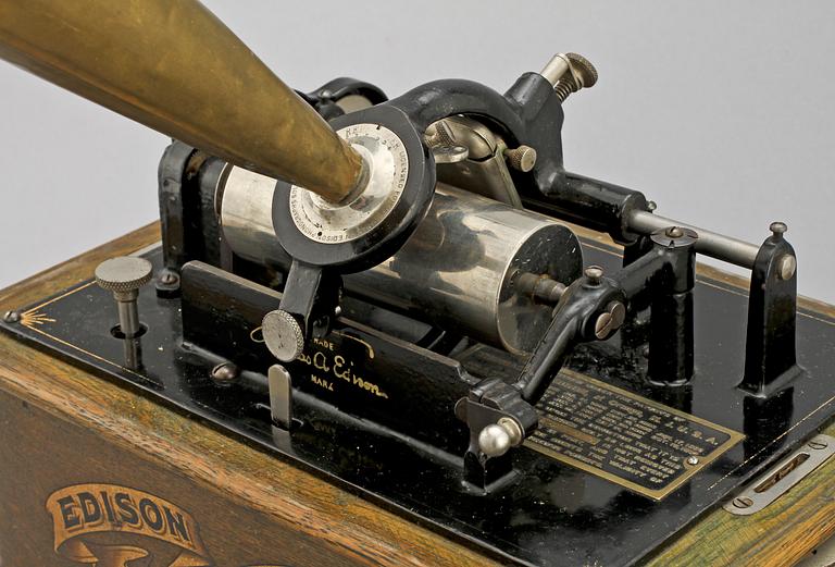 PHONOGRAPH, Edison Standard, omkring 1900.