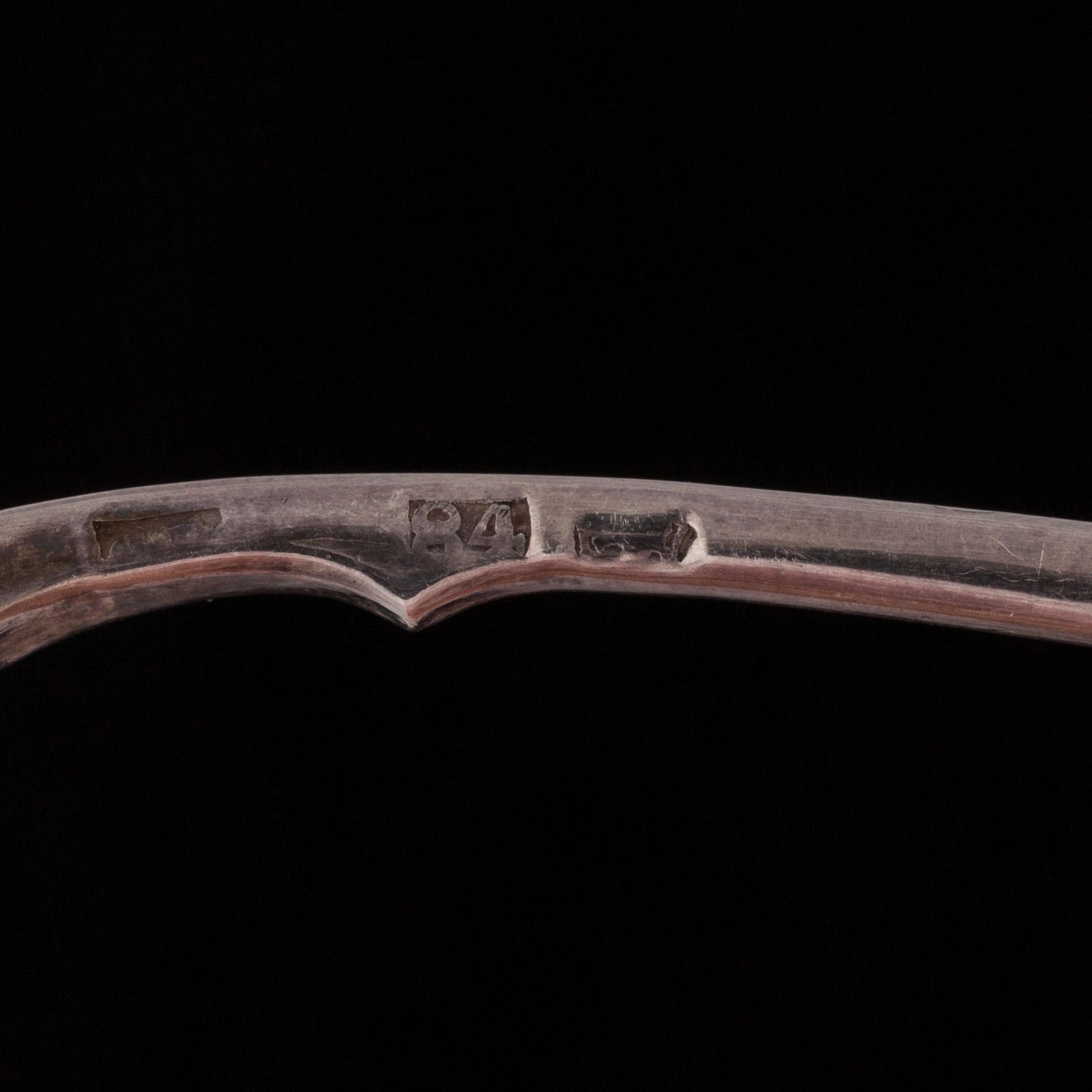 TESKEDAR, 7 st, silver, Ryssland. Vikt 133 g.