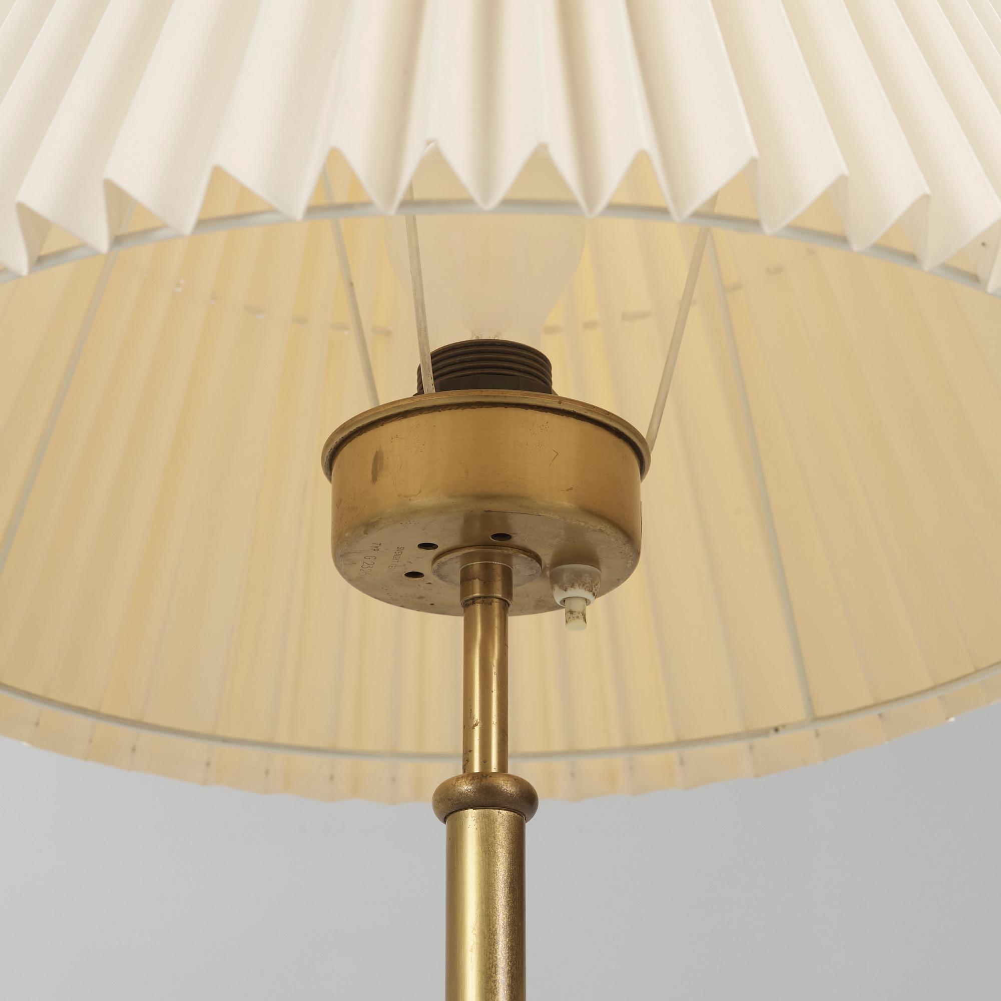 JOSEF FRANK, a brass floor lamp model 2326 for Firma Svenskt Tenn.
