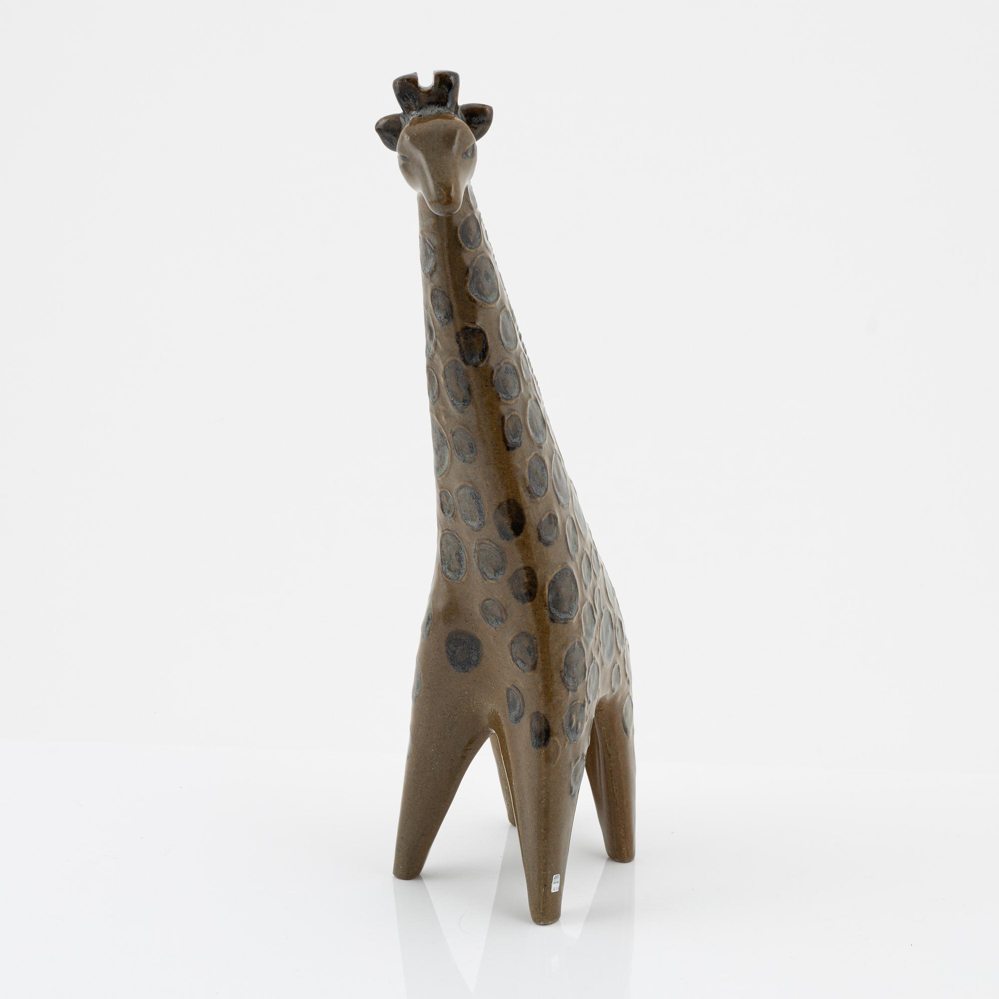 Lisa Larson, a stoneware giraffe figurine, Gustavsberg, Sweden.